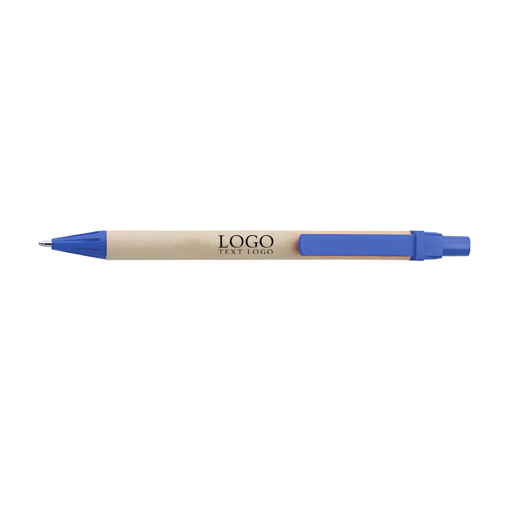 Retractable Ballpoint Pen Logo Blue