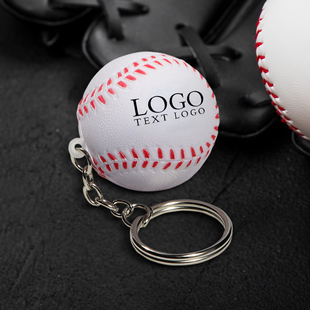Baseball Stress Reliever Keychains Group