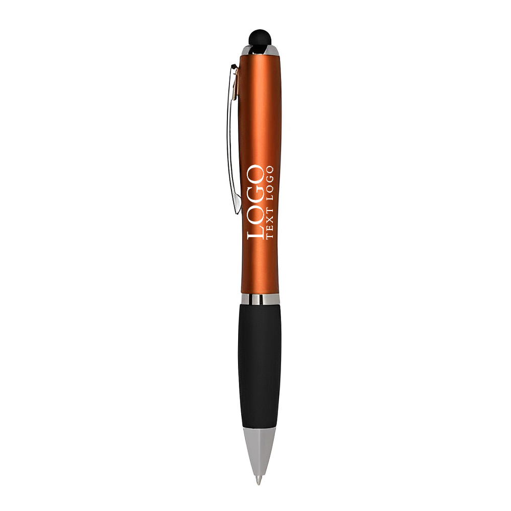 Lightup Logo Stylus Pen Logo Orange