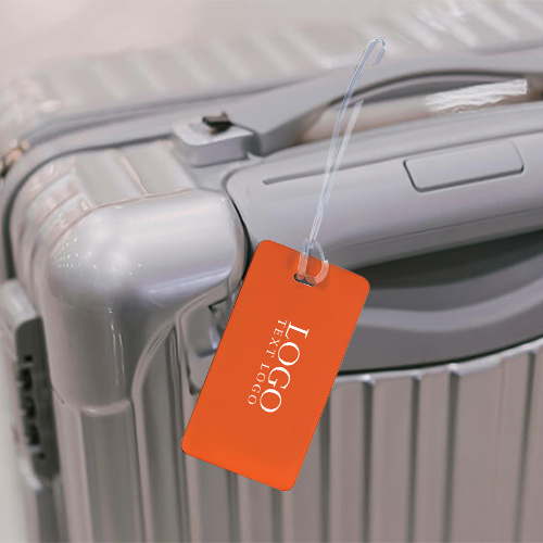 Promotional Hi-Flyer Luggage Tag With Clear Strap