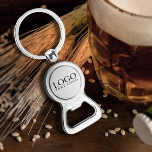Custom Chrome Bottle Opener Keychains With Logo