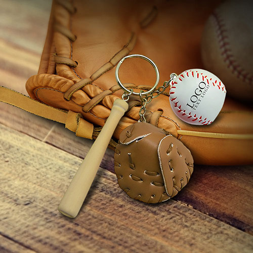 Customized Baseball Glove Keychain