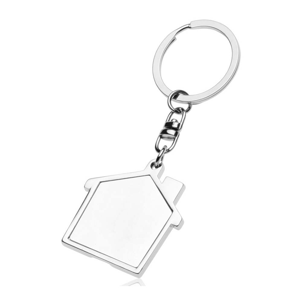 Custom Realtor Keychains Silver Color