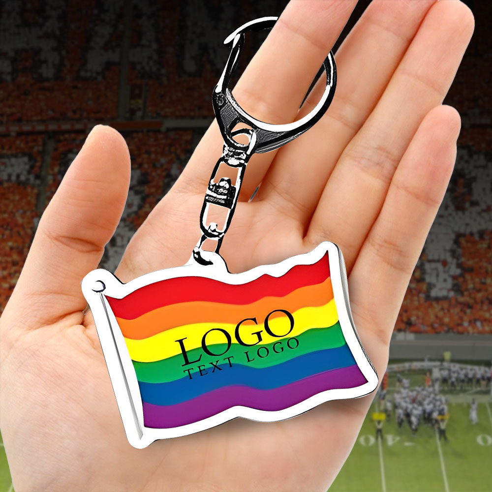 Gay Pride Awareness Rainbow Keychain 1000