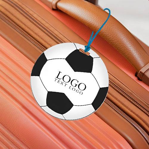 Custom Soccer Ball Shaped Luggage Tag