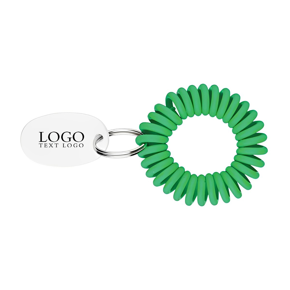 EVA Bracelet Wrist Coil wTag Keyring Green With Logo