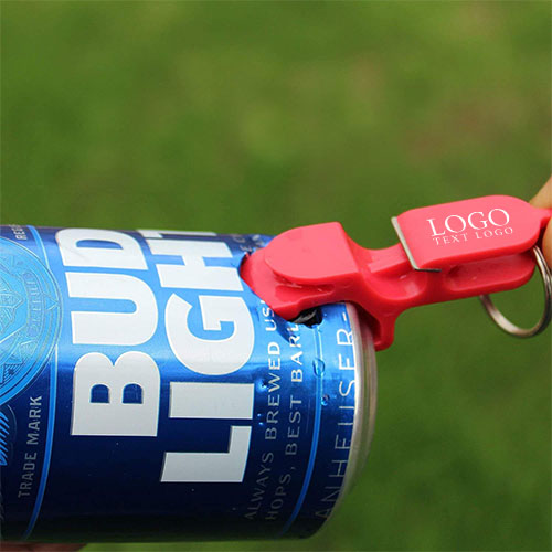 Advertising Plastic Bottle Opener With Keychain